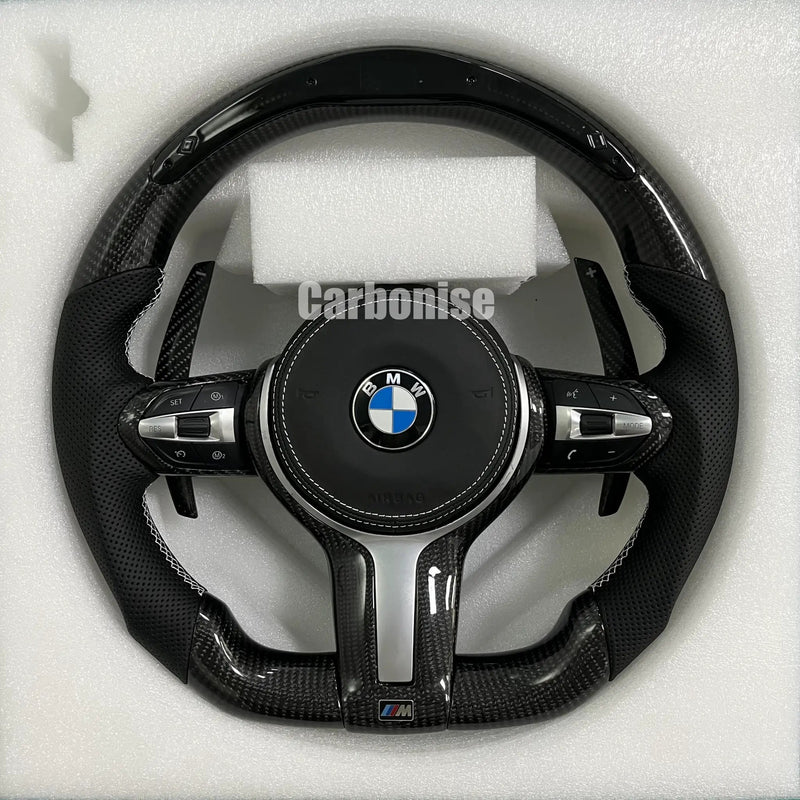 BMW Steering Wheel (Carbon Fiber+Perforated Leather) @10 by CARBONISE