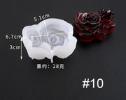3D Flower Shaped Silicone Moulds Fondant Mould for Resin Art Chocolate Cake Handmade Soap Mould Candy Making Pastry Candle by Resin Art NZ