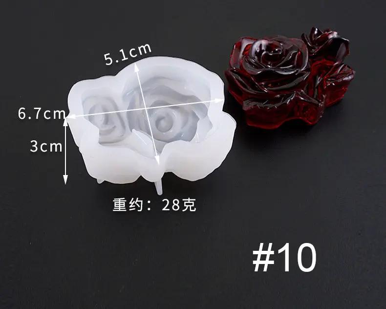 3D Flower Shaped Silicone Moulds Fondant Mould for Resin Art Chocolate Cake Handmade Soap Mould Candy Making Pastry Candle by Resin Art NZ