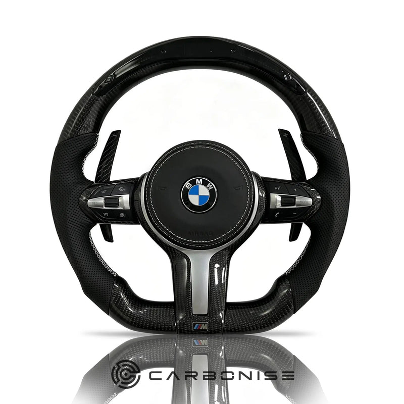 BMW Steering Wheel (Carbon Fiber+Perforated Leather) @10 by CARBONISE