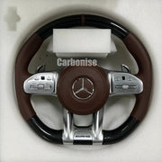 Mercedes-Benz Steering Wheel (Carbon Fiber+Perforated Leather) #10 by CARBONISE