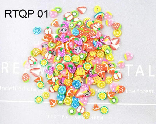 3D Polymer Slices Fruit Slices DIY Resin Nail Art Slime Supplies Charms Making Kit Decoration Arts Crafts(Pentagram, Flower, Fruit, Dessert, Heart） by Resin Art NZ