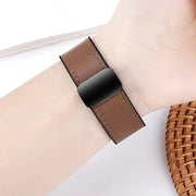 BroDeals Watches Universal Leather Watch Strap with Magnetic Buckle Universal Leather Watch Strap with Magnetic Buckle