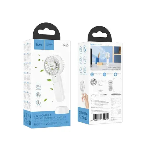 BroDeals Cooling Fan Portable Electric Fan w/ Handheld & Desktop Stand Portable Electric Fan w/ Handheld & Desktop Stand