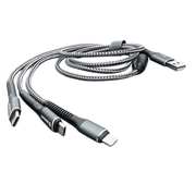 9eight5 Accessories Maxguard 1.2m 3 in 1 cable M41LCM MaxGuard 1.2m 3 In 1 USB C Lightning Micro USB Cable