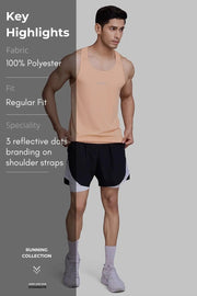 Checks Running Tank Peach by Fuaark Nz