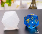 Dice Silicone Resin Casting Moulds Multiple Shapes Polyhedral Dice Moulds for Resin Lovers Table Games DIY Making by Resin Art NZ