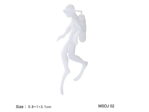 3D Miniature Scuba Diver Resin Filler-Craft Resin Filling Model-Silicone Mold Filler-Diver Micro Landscape Decor-Jewelry Making Supplies by Resin Art NZ