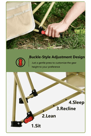 Portable Folding Beach Chair – Enhanced Size & Comfort URB10326 by ECOTREK