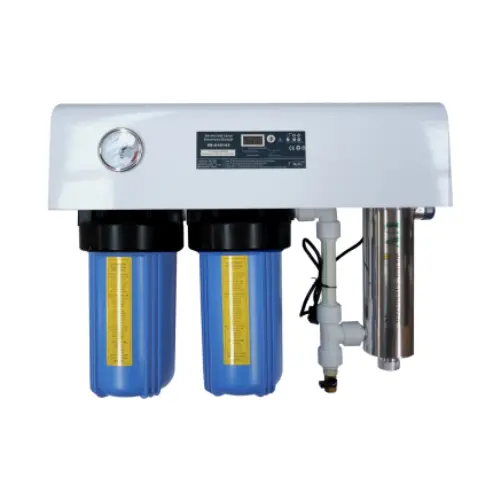 2-Stage Whole House Water Filter + UV Steriliser - 5µm, 30 LPM, Wall Mounted NZ by Filtration Station NZ