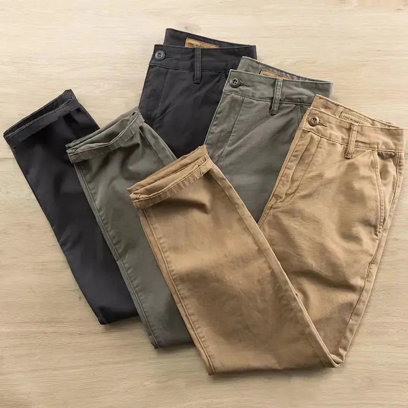 Men's Casual Loose Fit Cotton Cargo Pants - Heavy Duty Work Pants | Spring & Autumn by Mead's Supply & Equipment Outfitters limited