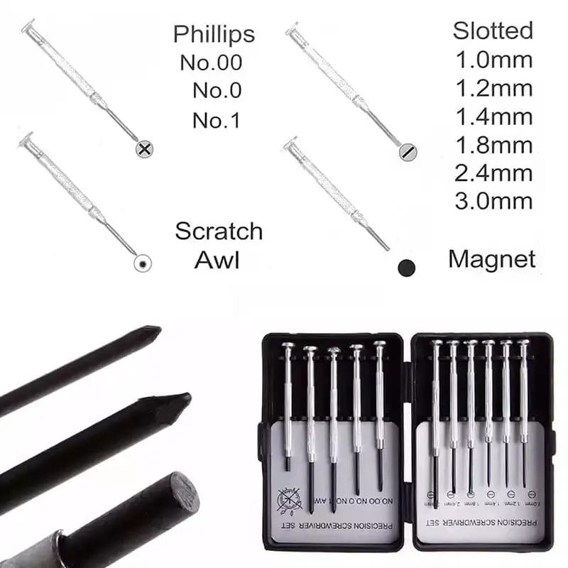 11 Piece Precision Screwdriver Set by That Watch Shop