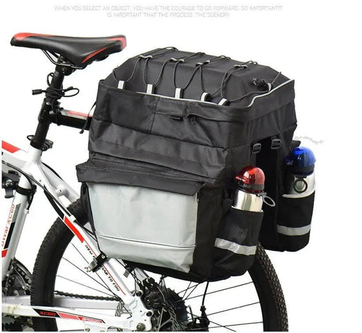 ECOTREK Bicycle Rear Rack Bag Urban Wave 3-in-1 Bicycle Rear Rack Bag with Rain Cover 43L JS61310 Urban Wave 3-in-1 Bicycle Rear Rack Bag with Rain Cover 43L JS61310