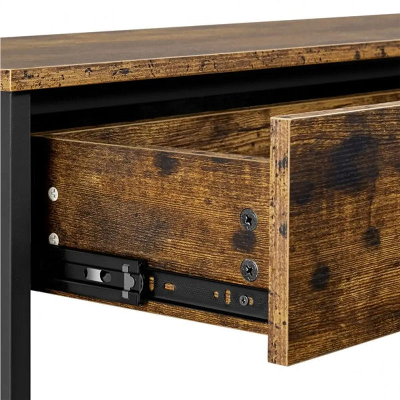 2-Tier X-Design Console Table Hall Table by Yaheetech