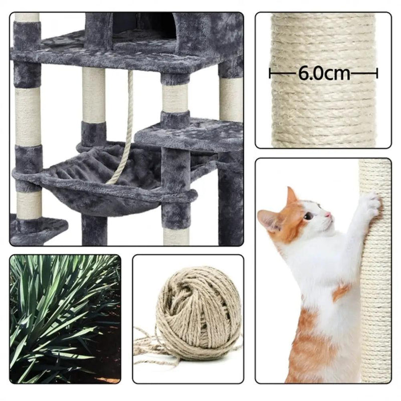 Multilevel Cat Tree Cat Tower by Yaheetech
