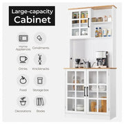 Kitchen Pantry Storage Cabinet Large Countertop Storage Kitchen Buffet by Yaheetech