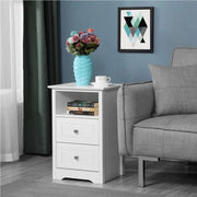 1 Pair Side Table Bedside Tables End Table Nightstand by Yaheetech