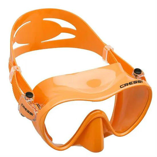 Cressi F1 High-Grade Silicone Frameless Dive Mask - Orange by NZ Diver
