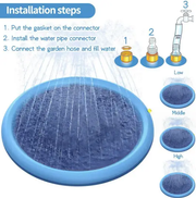 Sprinkler Inflatable Outdoor Pet Kids Splash Pad 150cm by salelink.co.nz
