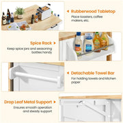 Kitchen Cart Kitchen Trolley by Yaheetech