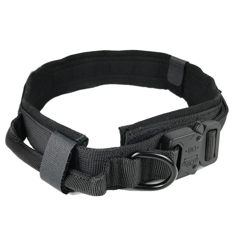 Tactical Dog Collar Adjustable Military Training Nylon Dog Collar Metal Buckle by dealonline.co.nz