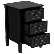 3-drawer Bedside Table End Table Nightstand by Yaheetech