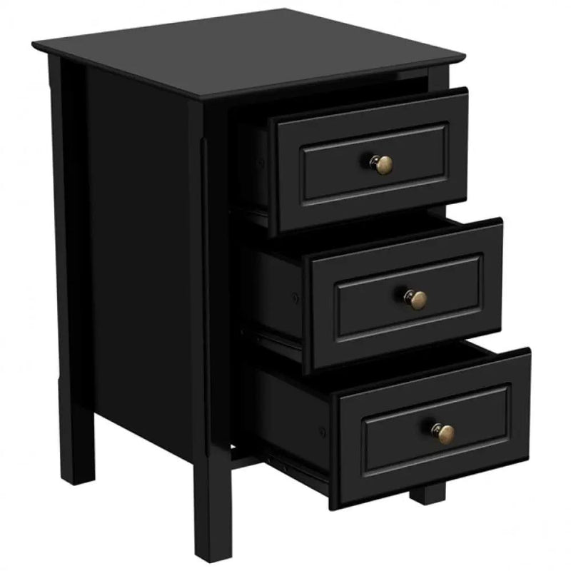 3-drawer Bedside Table End Table Nightstand by Yaheetech