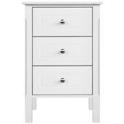 End Table Side Table Nightstand with 3 drawers by Yaheetech