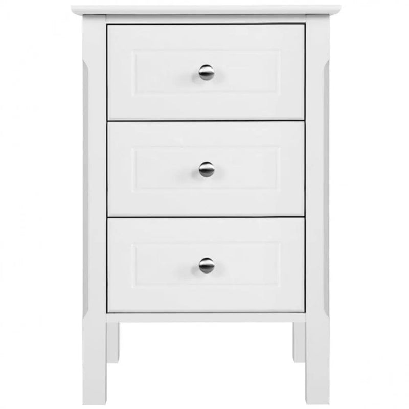 End Table Side Table Nightstand with 3 drawers by Yaheetech