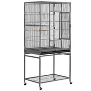 53.5″H Mobile Large Parrot Cage w/ Stand Bird Cage by Yaheetech