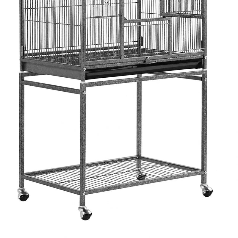 53.5″H Mobile Large Parrot Cage w/ Stand Bird Cage by Yaheetech