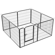 8 Panel Dog Pen Playpen Play Yard Metal Exercise Barrier Pet Pen by Yaheetech