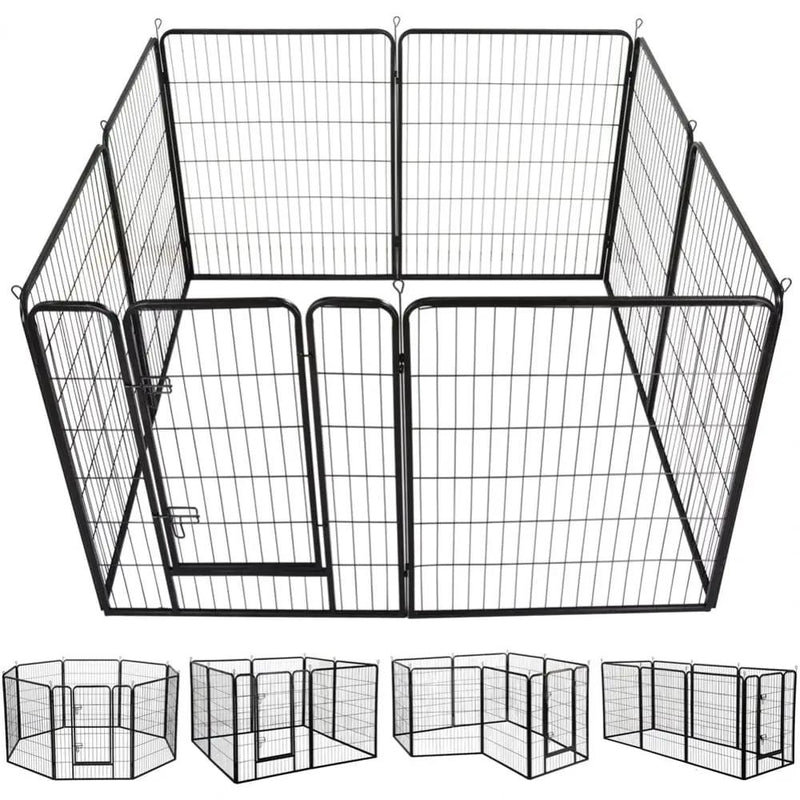 Heavy Duty 8 Panel Pet Playpen by Yaheetech