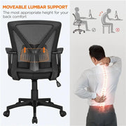 Mesh Office Chair Executive Desk Chair Adjustable Computer Chair by Yaheetech