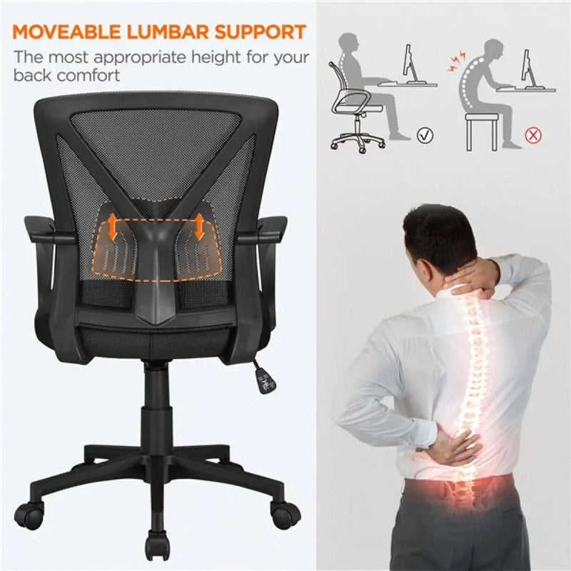Mesh Office Chair Executive Desk Chair Adjustable Computer Chair by Yaheetech