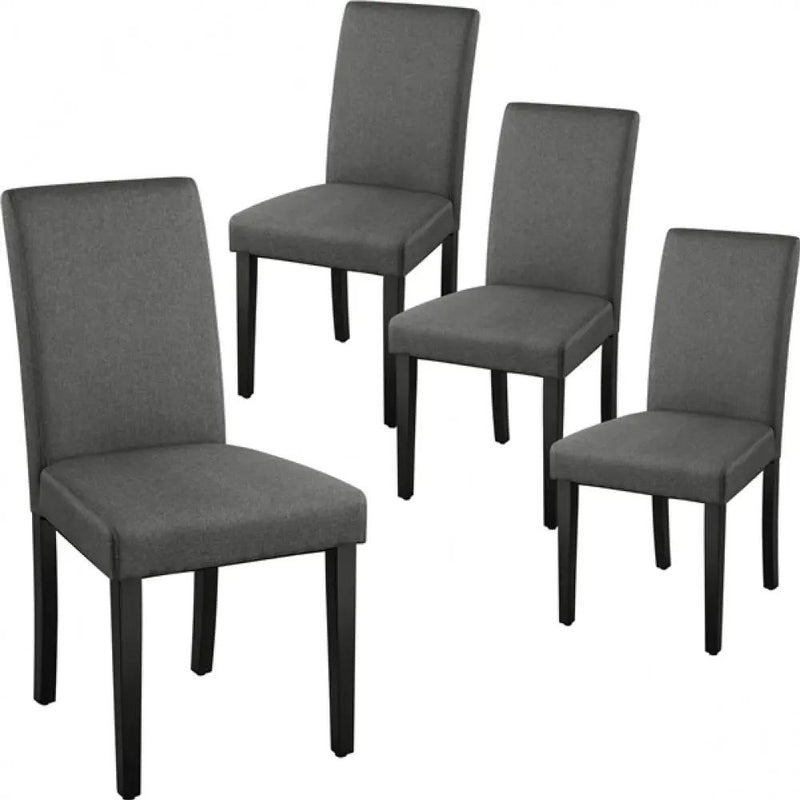 4pcs Parson Dining Chairs Fabric Upholstered Urban Style by Yaheetech