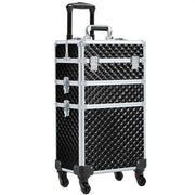 3-in-1 Rolling Makeup Train Case Portable Cosmetic Trolley by Yaheetech