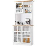 Kitchen Pantry Storage Cabinet Large Countertop Storage Kitchen Buffet by Yaheetech