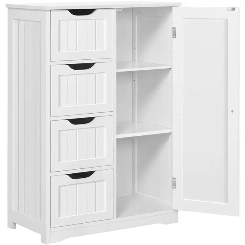 Large Wooden Bathroom Floor Cabinet by Yaheetech
