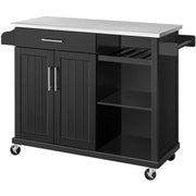 Kitchen Cart Kitchen Trolley Kitchen Island by Yaheetech