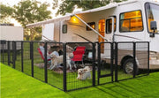 8 Panels Dog Playpen 100cm Tall Dog Pen Dog Fence by Yaheetech