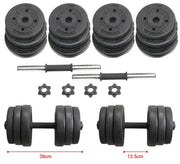 Man Workout Body Building Training Home Dumbbell Set 20 KG by Yaheetech