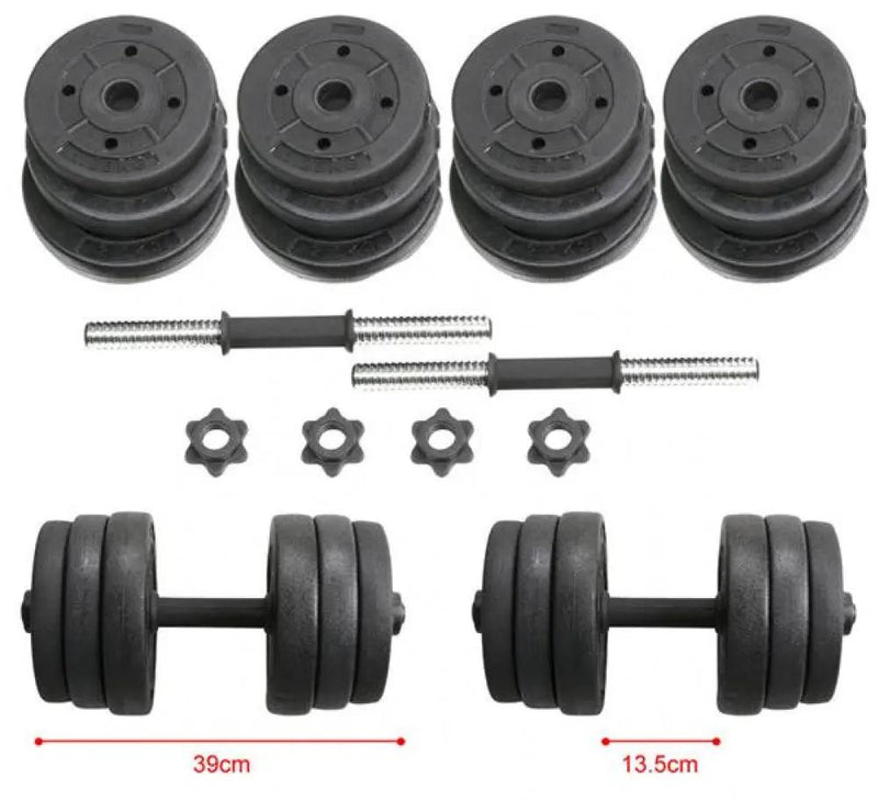 Man Workout Body Building Training Home Dumbbell Set 20 KG by Yaheetech