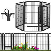 100cm Tall 6 Panels Heavy Duty Dog Playpen Exercise Barrier Outdoor Indoor Fence by Yaheetech