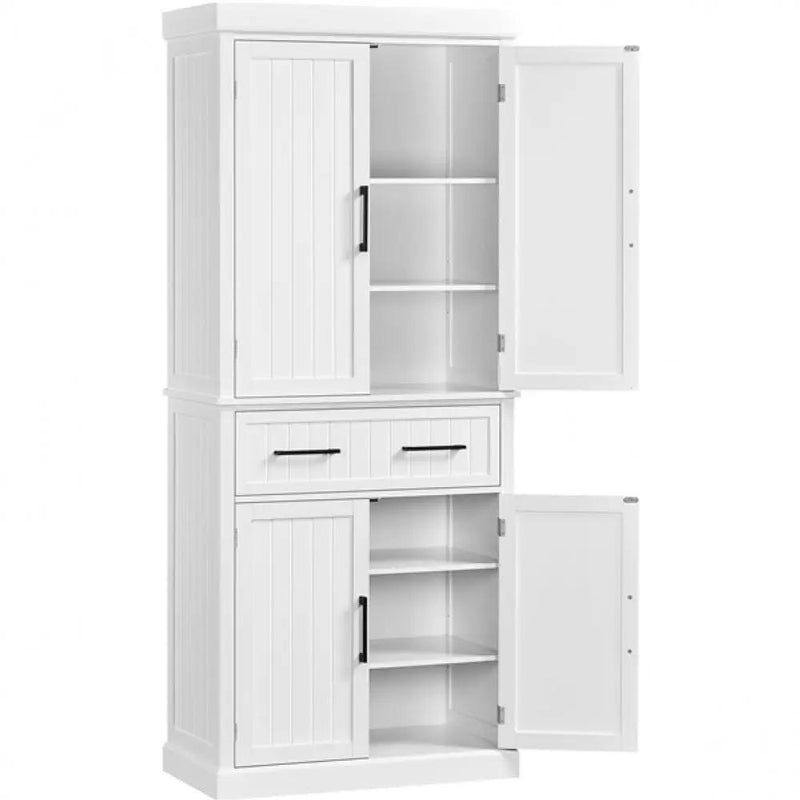 Tall Pantry Cupboard Kitchen Pantry Cabinet Freestanding Storage Cabinet by Yaheetech