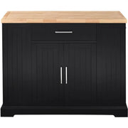 Rolling Kitchen Island Kitchen Trolley by Yaheetech