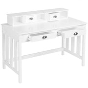 Writing Computer Desk Modern Work Station Laptop Table Removable Floating Organizer by Yaheetech