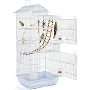 Metal Parrot Cage Bird cage w/ Swing & Ladder by Yaheetech