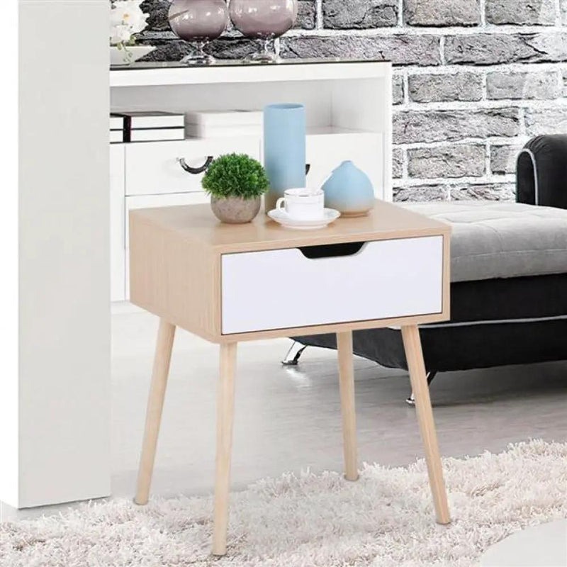 2pcs Brand New Bedside Table Nightstand End Table Nightstand by Yaheetech