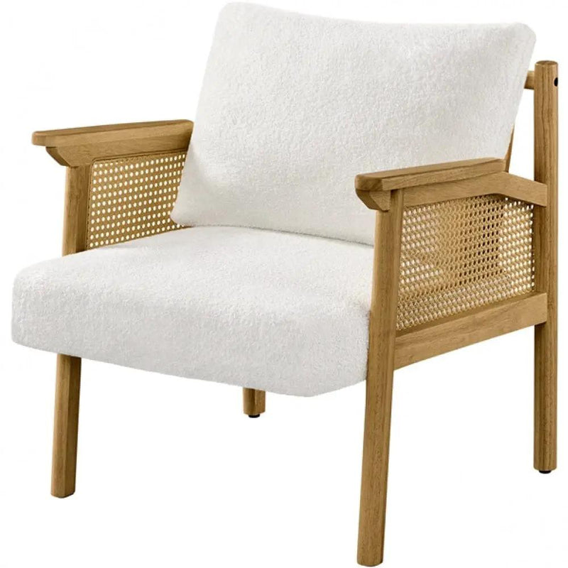 Boucle Upholstered Accent Chair Lounge Chair by Yaheetech